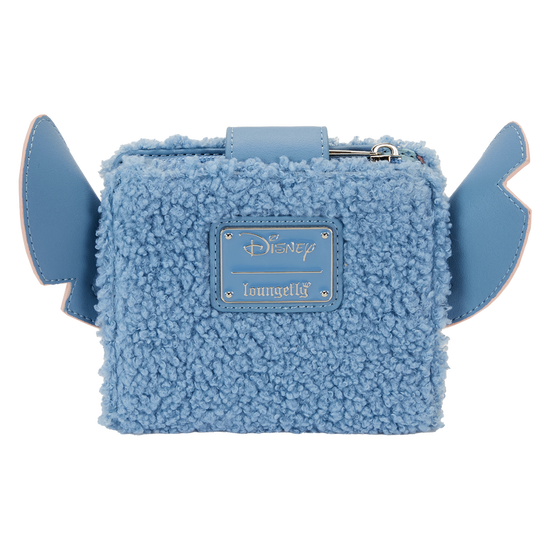 Stitch Plush Sherpa Bifold Wallet by LoungeFly