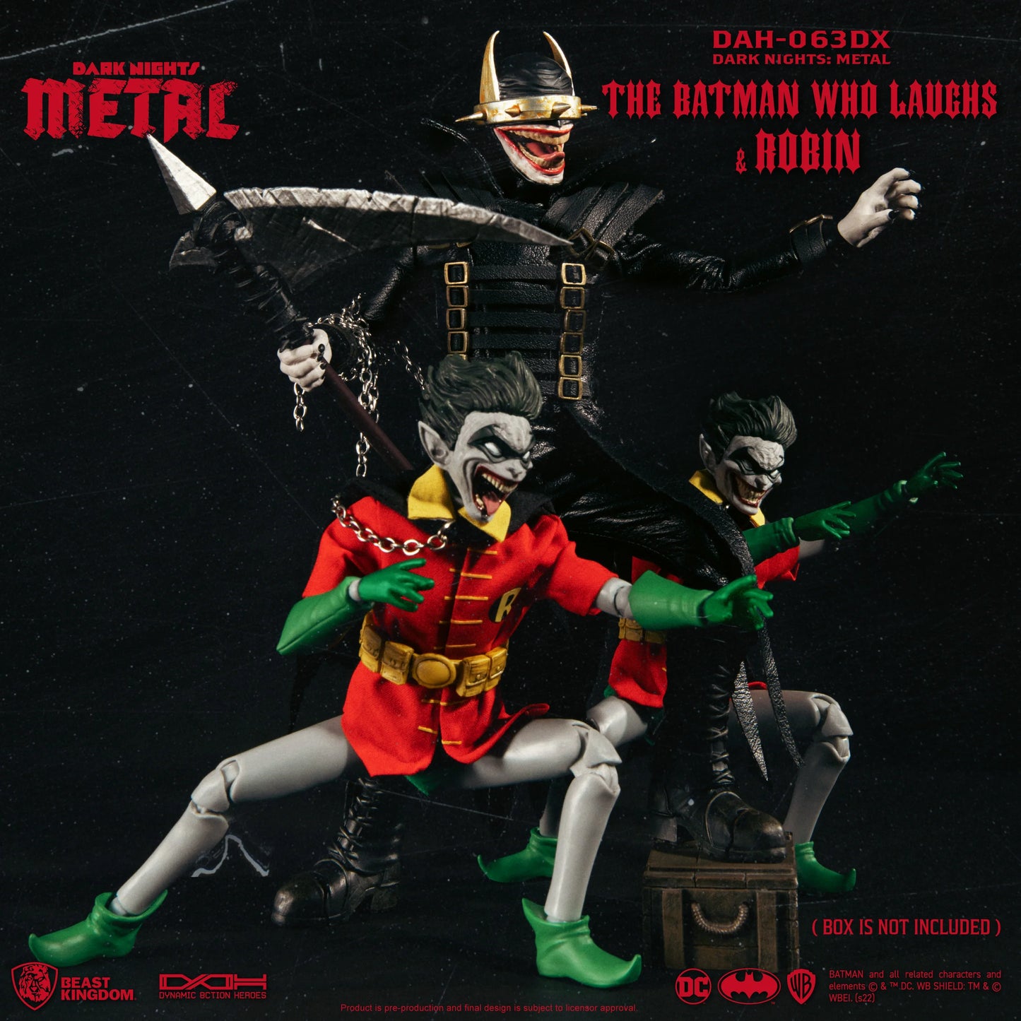 Load image into Gallery viewer, The Batman Who Laughs &amp;amp; Robin (Dark Nights: Metal) DC Comics PX Exclusive Dynamic 8-Ction Heroes Action Figure Set
