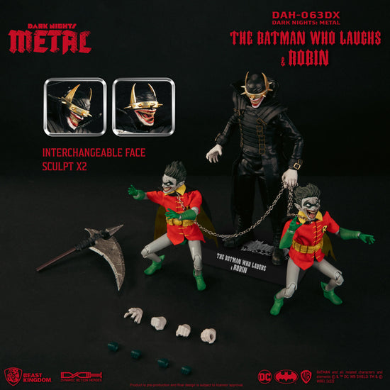 Load image into Gallery viewer, The Batman Who Laughs &amp;amp; Robin (Dark Nights: Metal) DC Comics PX Exclusive Dynamic 8-Ction Heroes Action Figure Set
