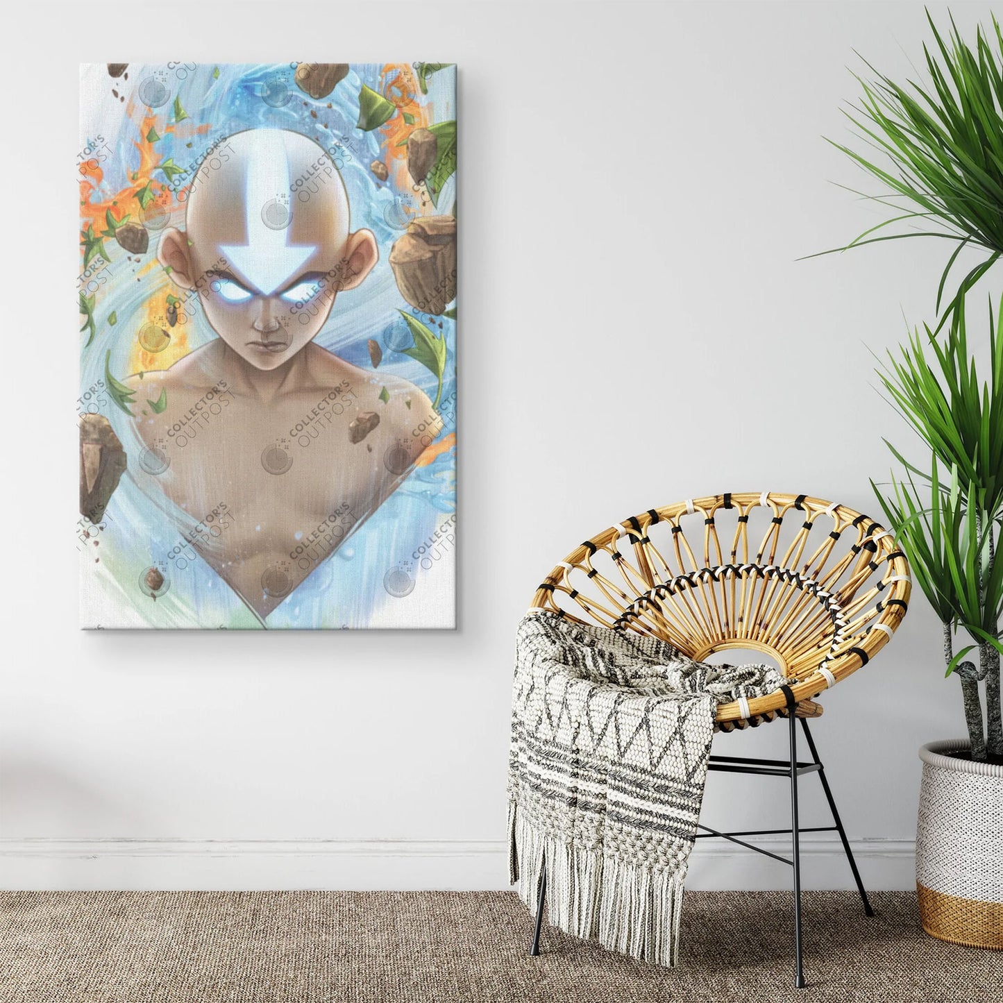 Aang in the Avatar State (Avatar: The Last Airbender) Legacy Portrait Art Print
