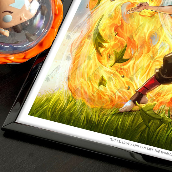 Aang Master of Elements (Avatar: The Last Airbender) Premium Art Print