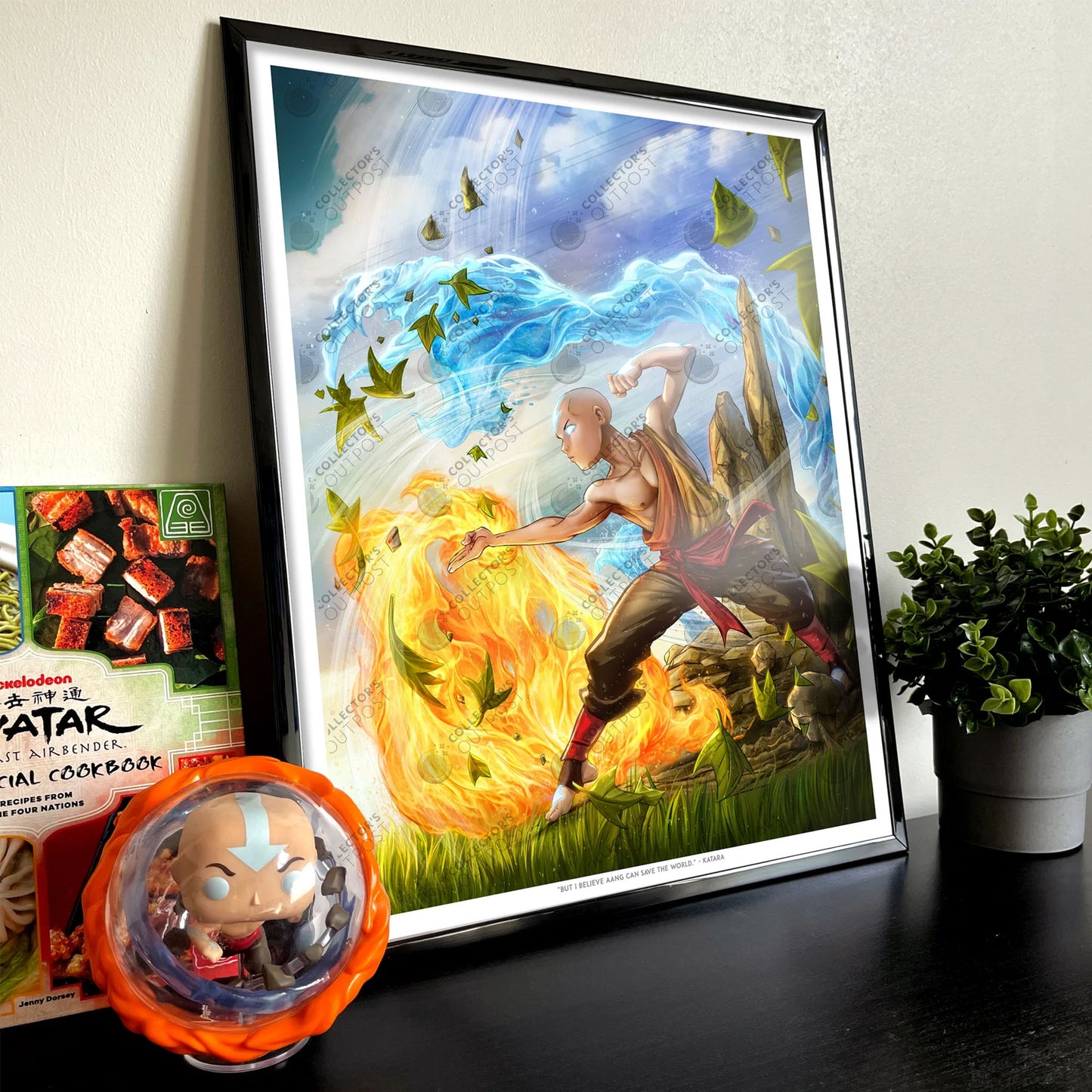 Load image into Gallery viewer, Aang Master of Elements (Avatar: The Last Airbender) Premium Art Print
