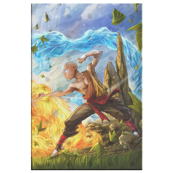 Aang Master of Elements (Avatar: The Last Airbender) Premium Art Print