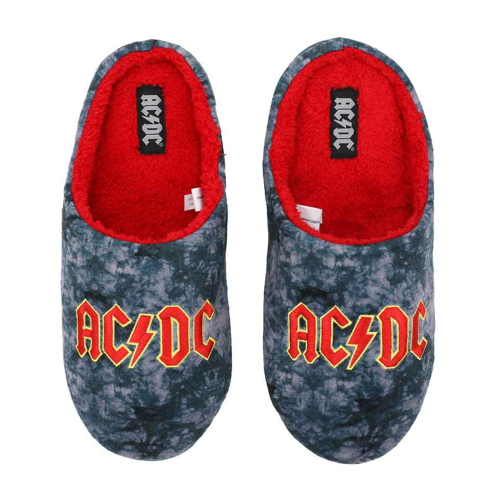 AC/DC Classic Rock Embroidered Slippers