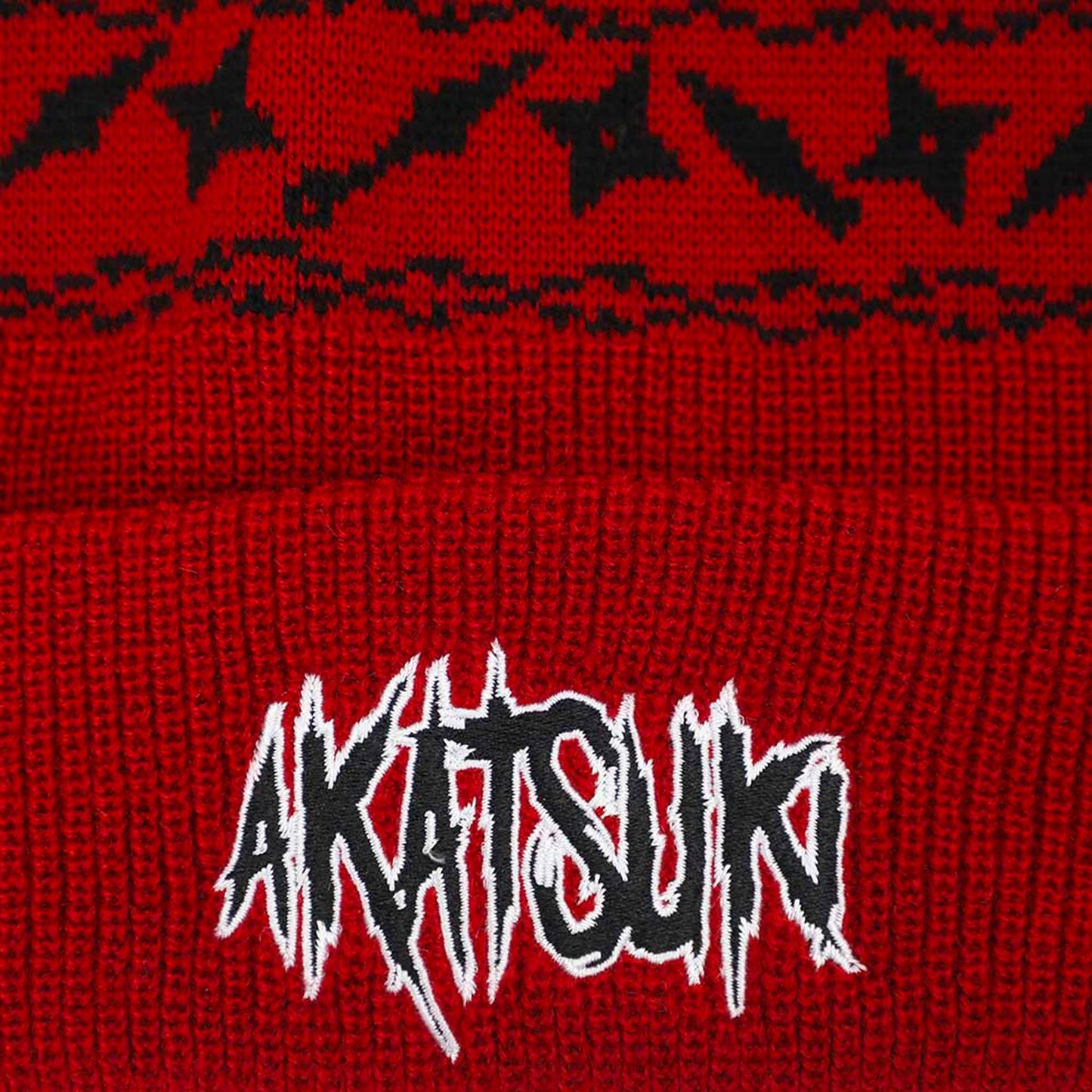 Akatsuki (Naruto) Embroidered Cuff Beanie Hat