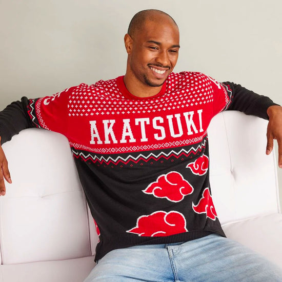 Akatsuki (Naruto Shippuden) Holiday Fair Isle Fleece Sweater
