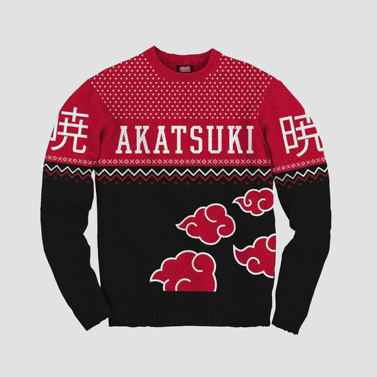 Akatsuki (Naruto Shippuden) Holiday Fair Isle Fleece Sweater