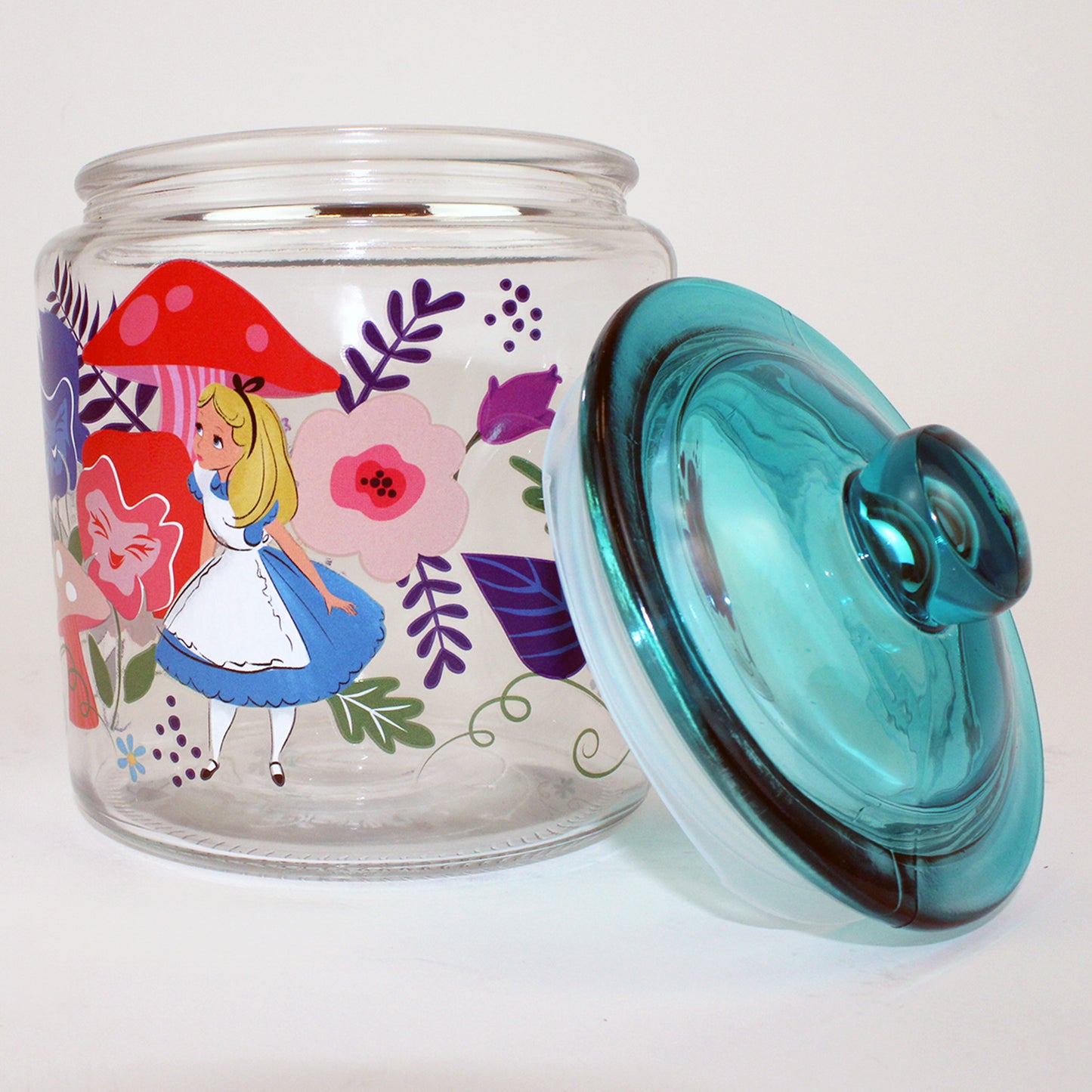 Alice in Wonderlad 6" Glass Snack Jar