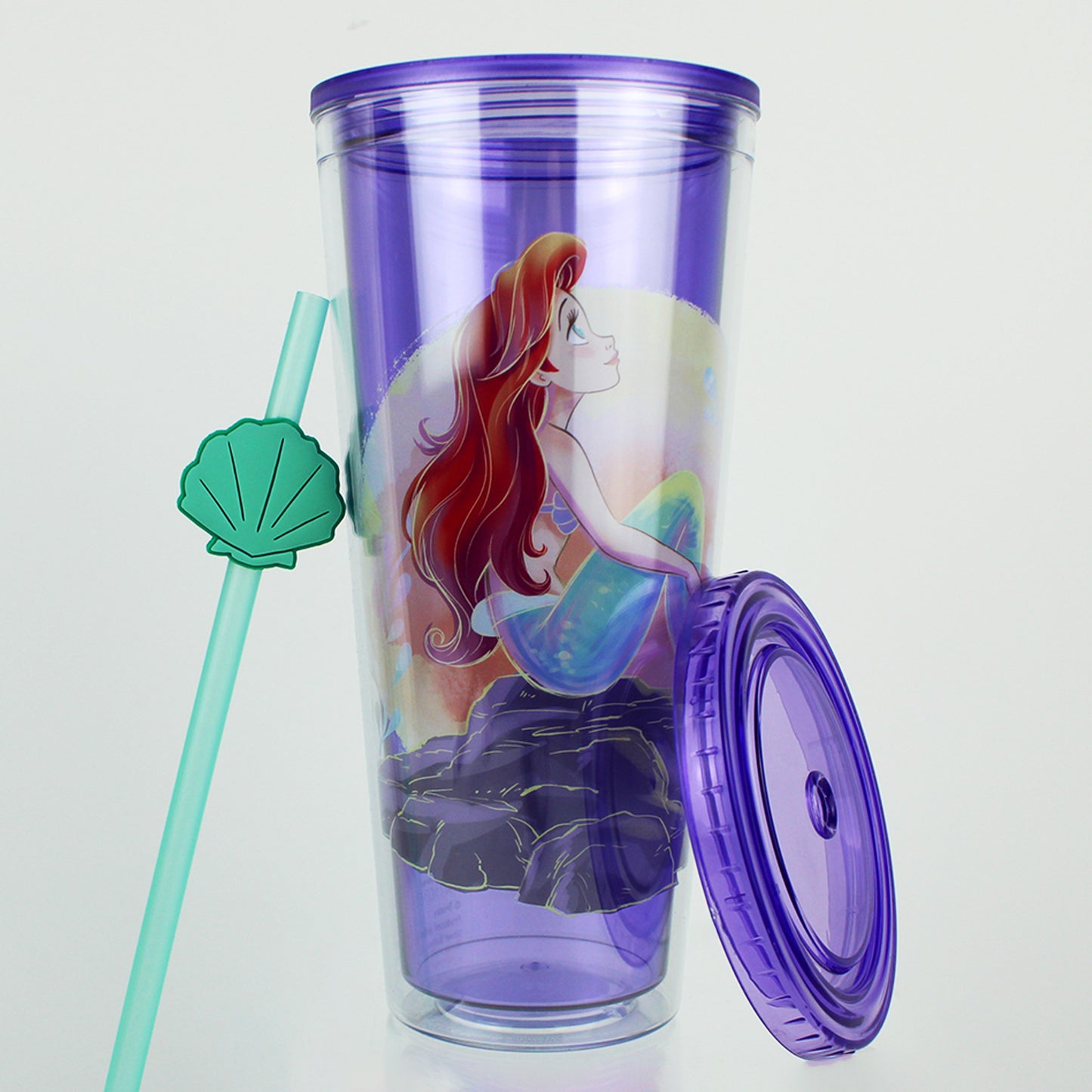 Ariel 16oz The Little Mermaid Acrylic Travel Cup with Straw – Collector ...