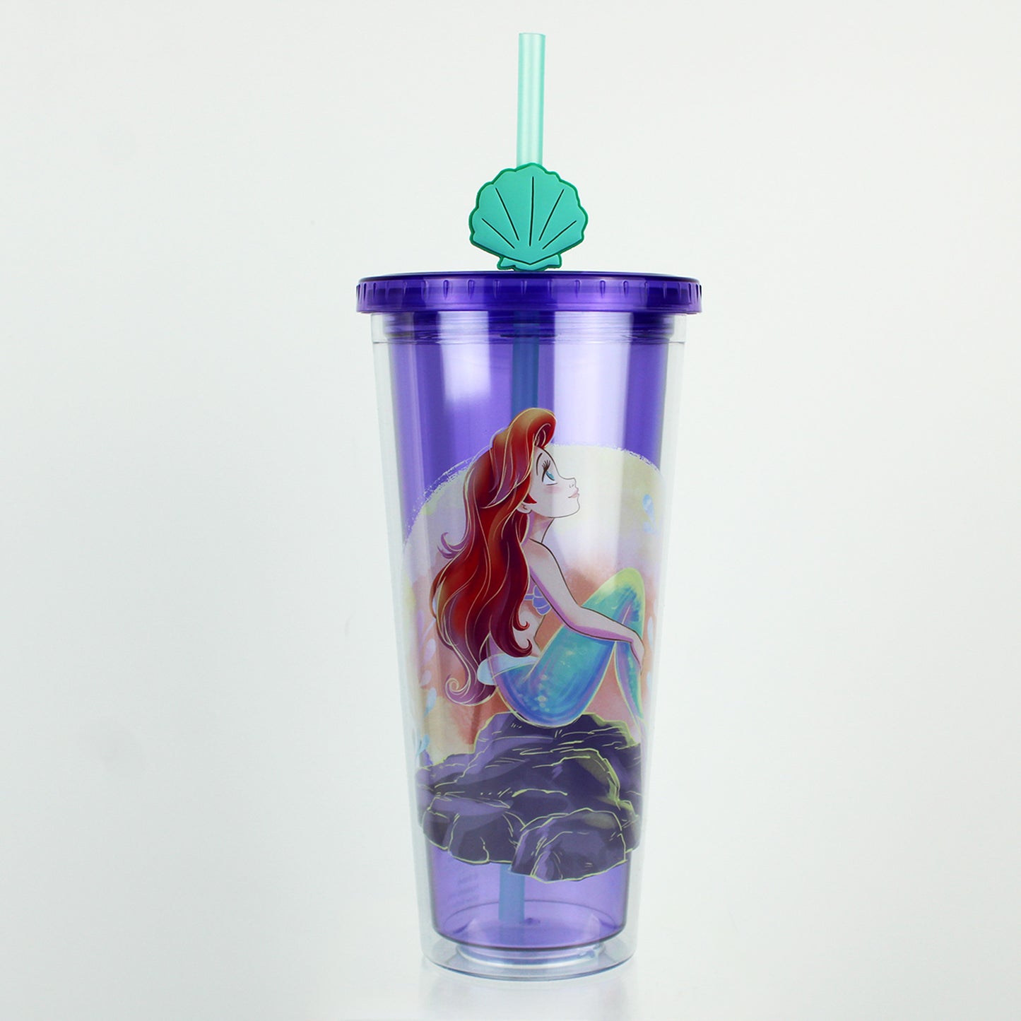 Ariel 16oz The Little Mermaid Acrylic Travel Cup with Straw