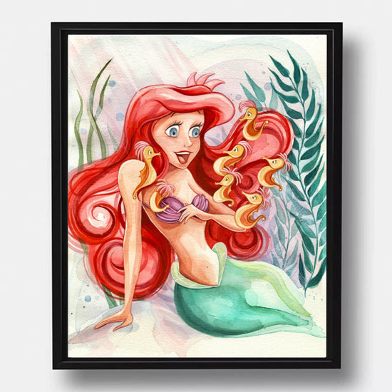 Ariel "Life is the Bubbles" (The Little Mermaid) Disney Watercolor Art Print
