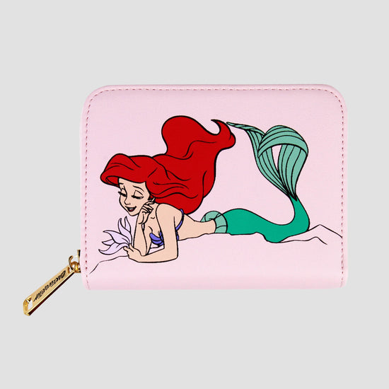 Load image into Gallery viewer, Ariel (The Little Mermaid) Disney Heart Zip Around Wallet by Cakeworthy
