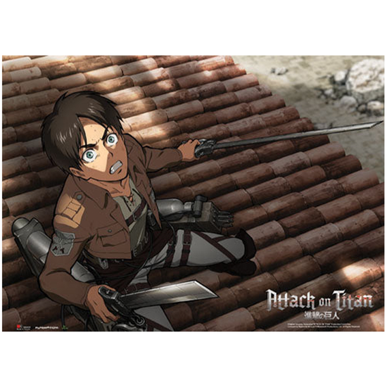 Attack on Titan Eren Fabric Wall Scroll