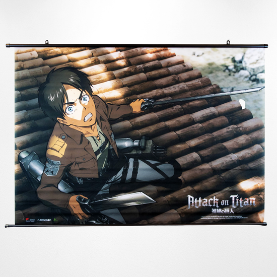 Attack on Titan Eren Fabric Wall Scroll