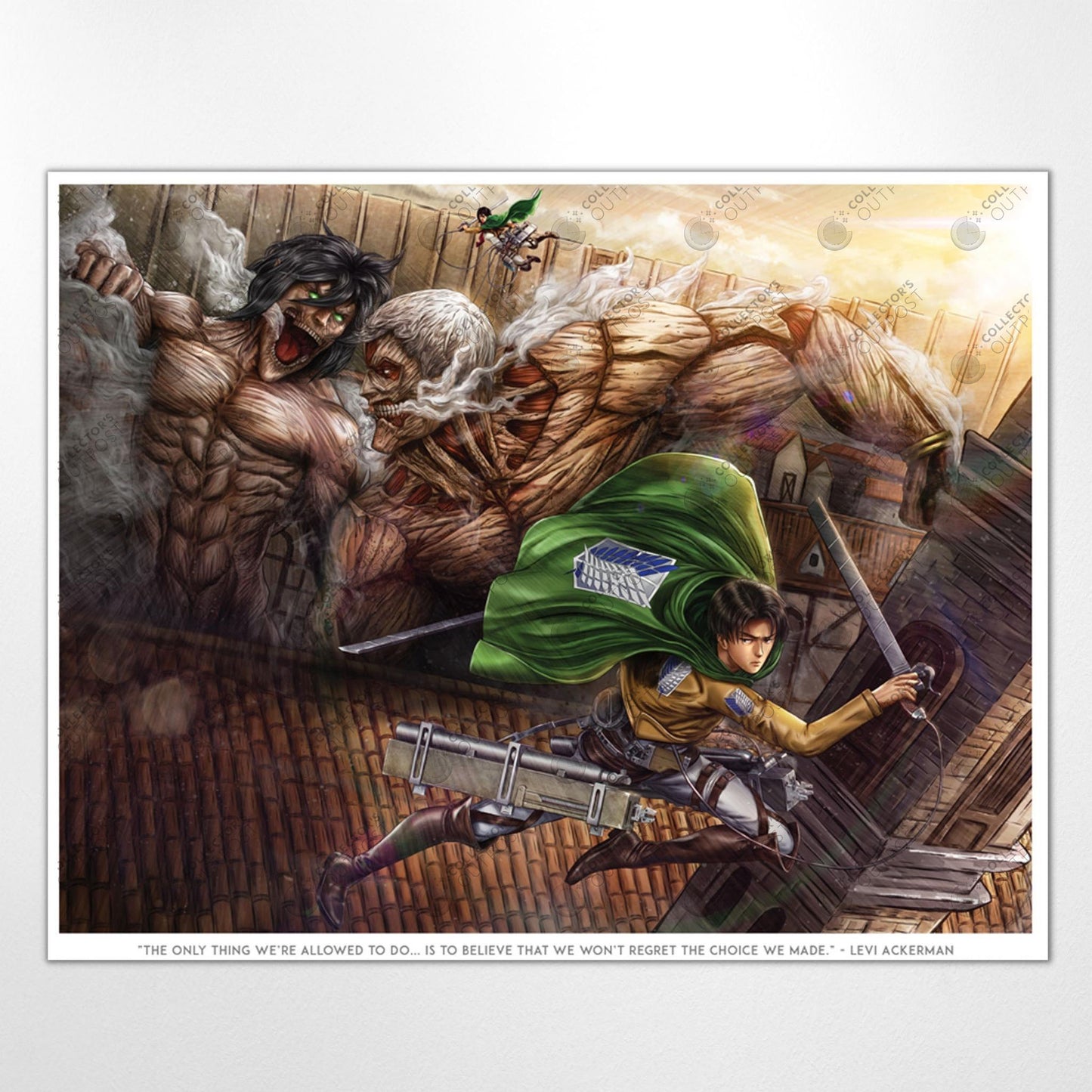 Attack On Titan "The Wall's Defenders" (Landscape) Premium Art Print