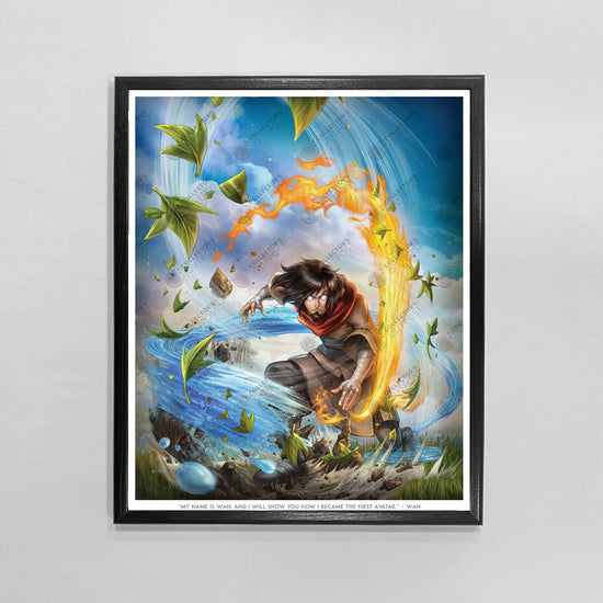 Avatar Wan "The First Master" Avatar The Last Airbender Premium Art Print