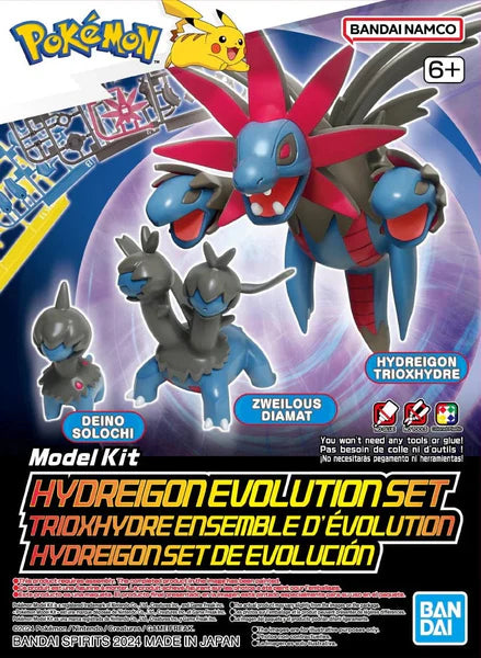 Pokemon Hydreigon Evolution Set Model Kit by Bandai Namco