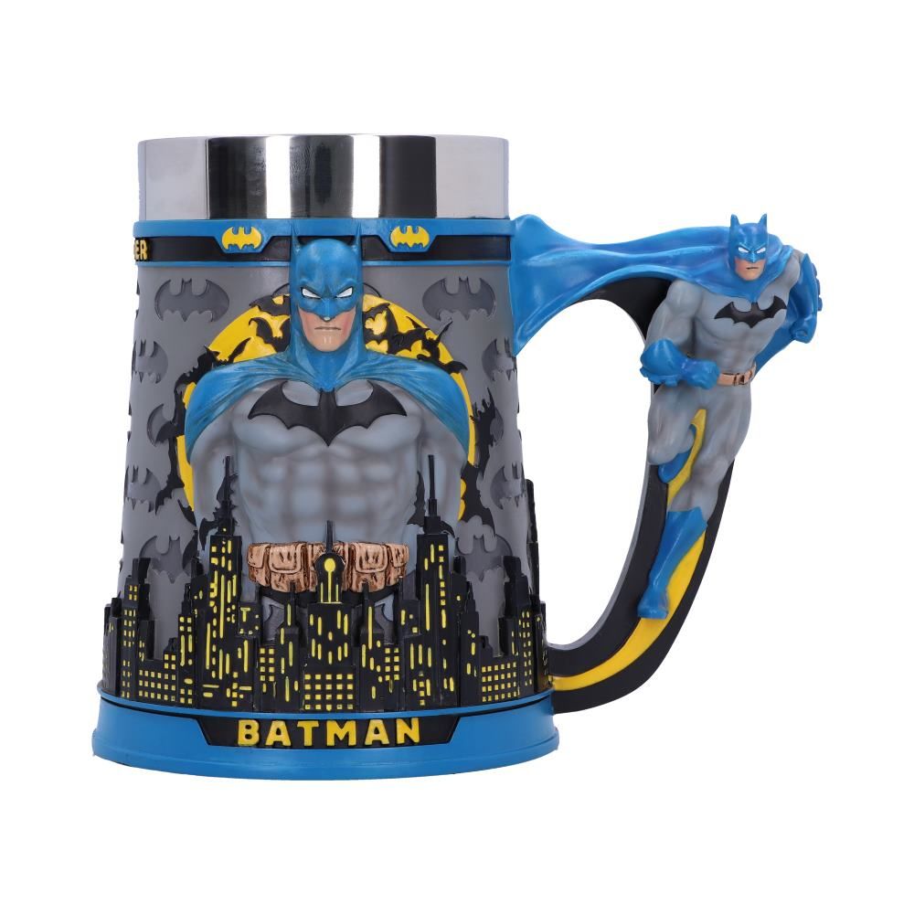 Batman City Skyline Sculpted DC Stainless Steel Tankard