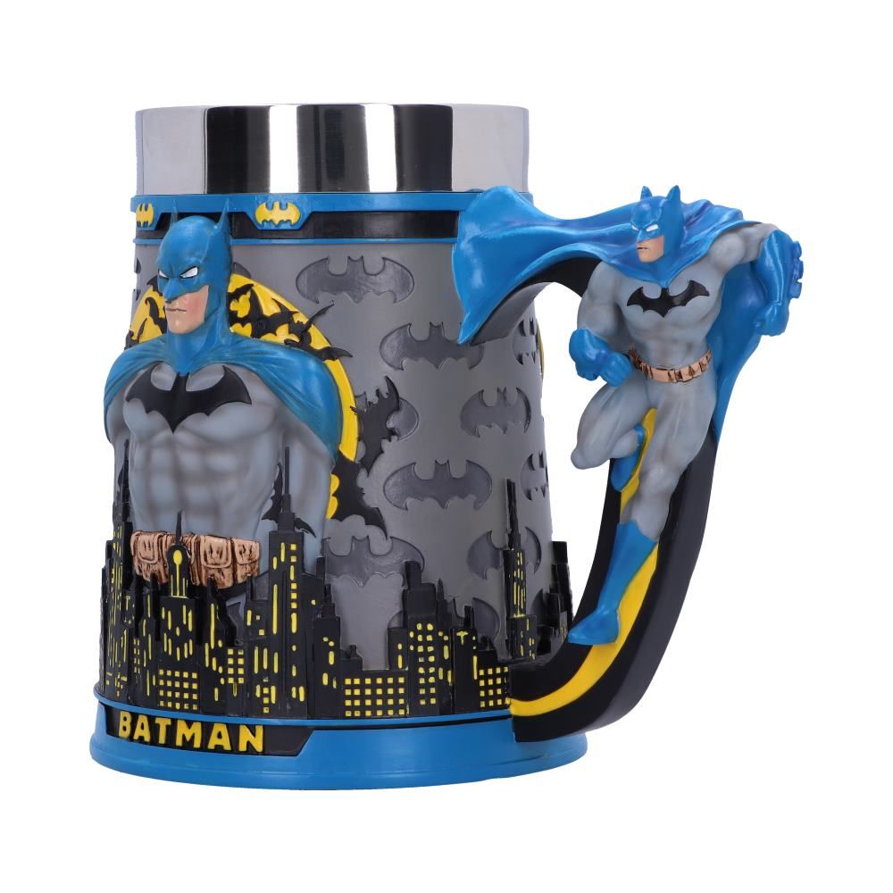 Batman City Skyline Sculpted DC Stainless Steel Tankard