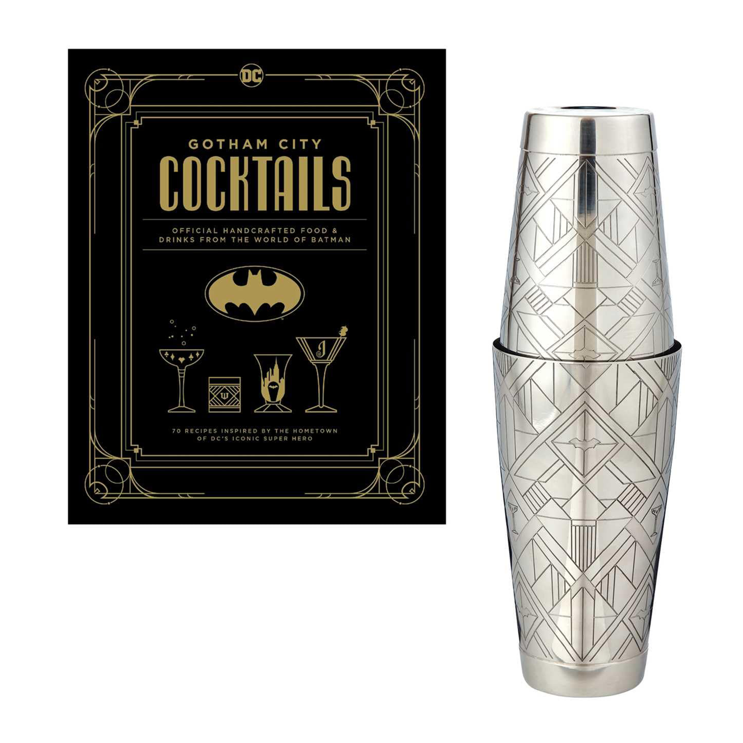 Batman DC Comics Gotham City Cocktails Gift Set