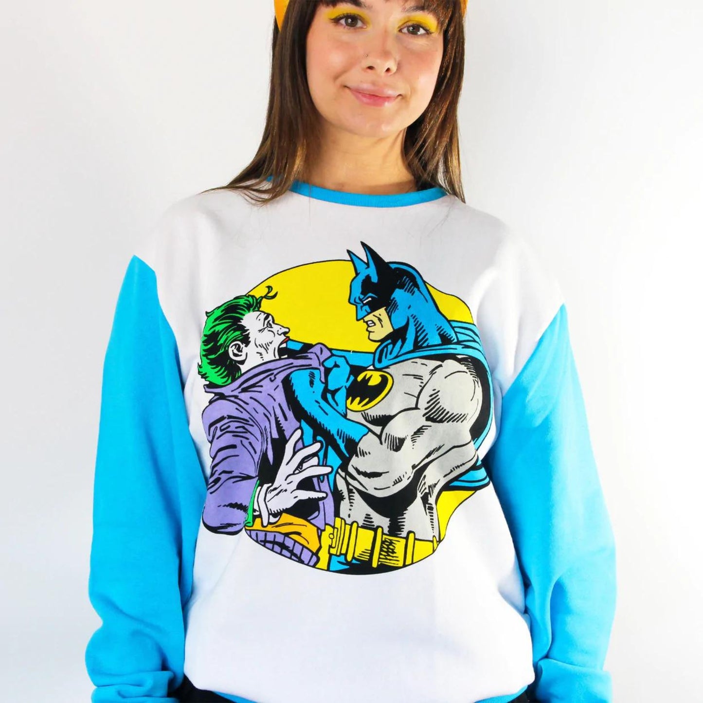Batman & The Joker (DC Comics) Crew Neck Sweater by Cakeworthy
