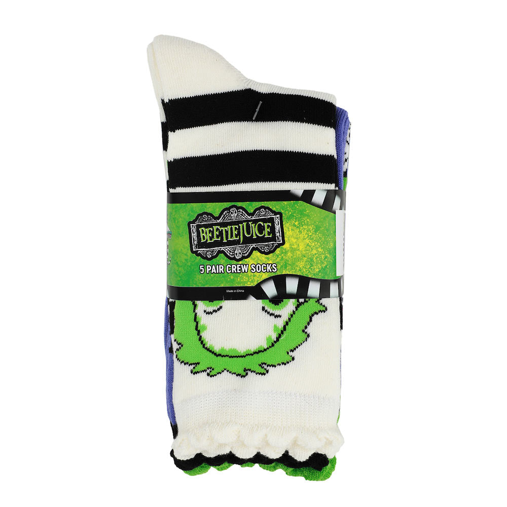 Beetlejuice 5-Pack Women's Ankle Socks