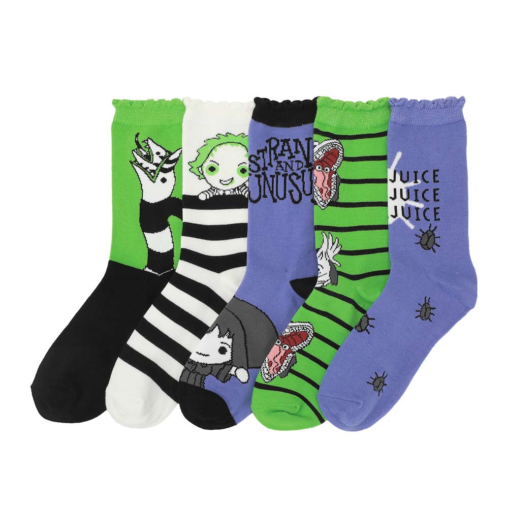 Beetlejuice 5-Pack Women's Ankle Socks