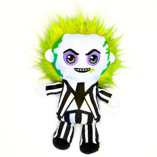 Beetlejuice Squeaky Character Plush Dog Toy