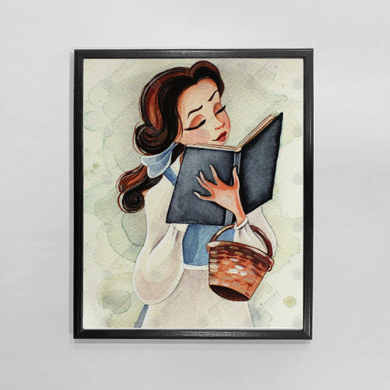 Belle Beauty and the Beast Watercolor Art Print