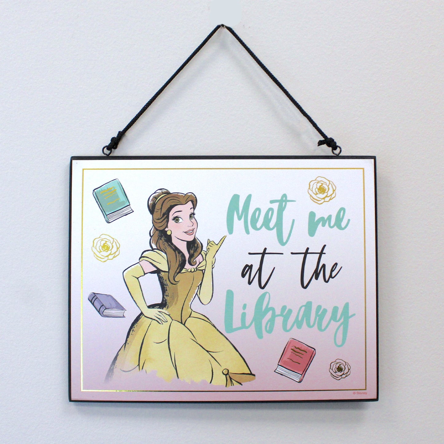 Belle (Disney) Beauty and the Beast Reversible Hanging Wood Wall Sign –  Collector's Outpost