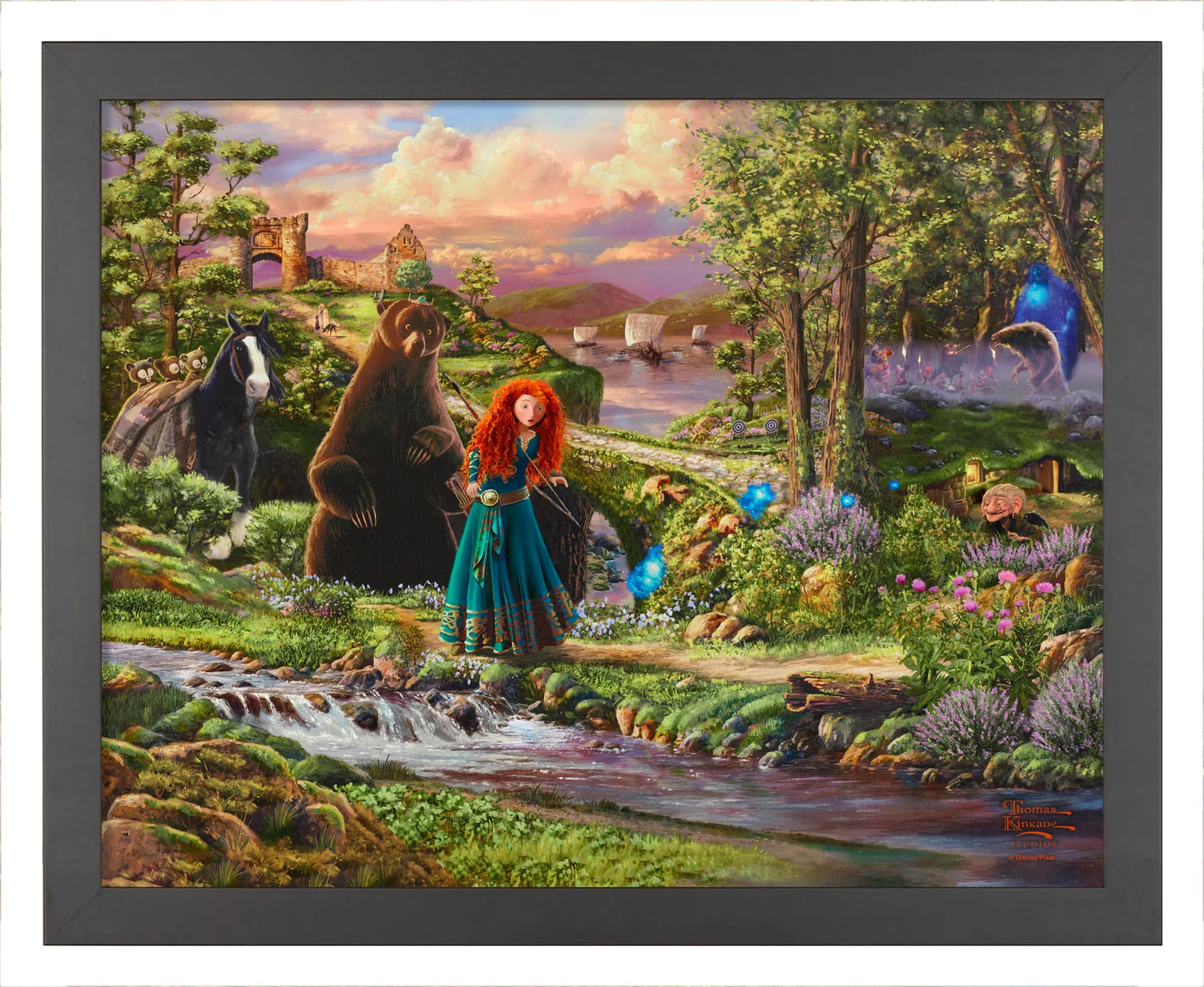 Brave Disney Thomas Kinkade Framed Art Print