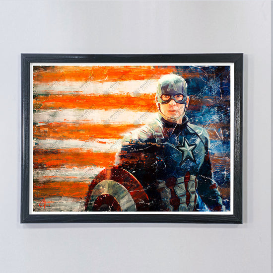  Captain America (Marvel) Premium Art Print