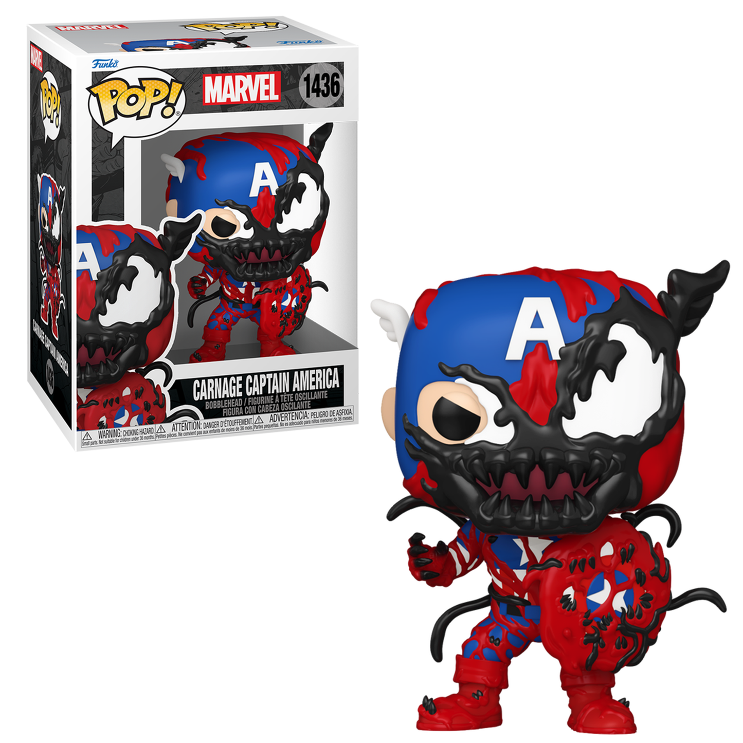 Carnage Captain America Marvel Comics Funko Pop! #1436