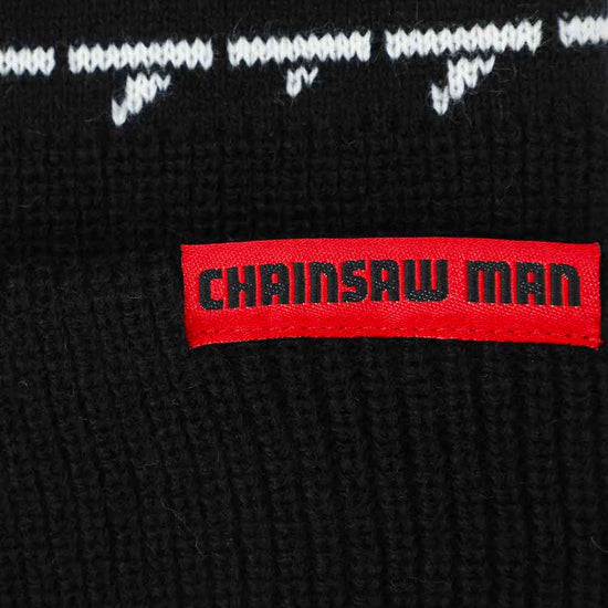 Chainsaw Man Logo Embroidered Cuff Beanie Hat