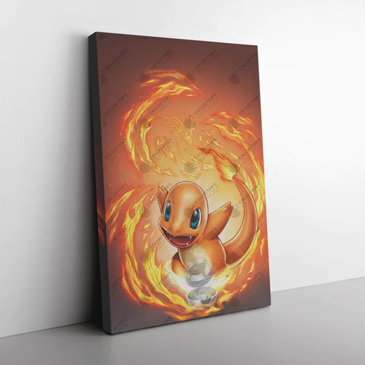 Charmander #004 (Pokemon) Premium Art Print