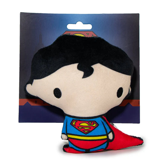 Chibi Superman Squeaky Plush Dog Toy