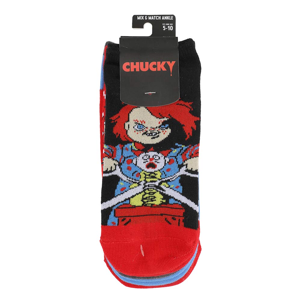 Child's Play Chucky 5-Pack Women's Ankle Socks