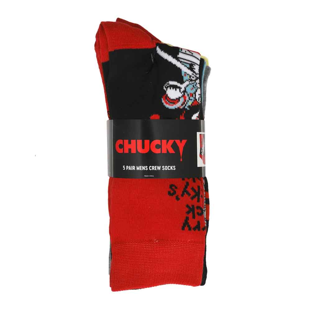 Chucky Child's Play Crew Sock 5 Pack