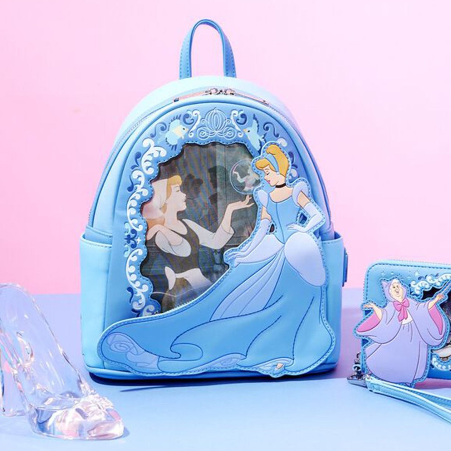 Cinderella (Disney) Lenticular Princess Series Mini Backpack by Loungefly