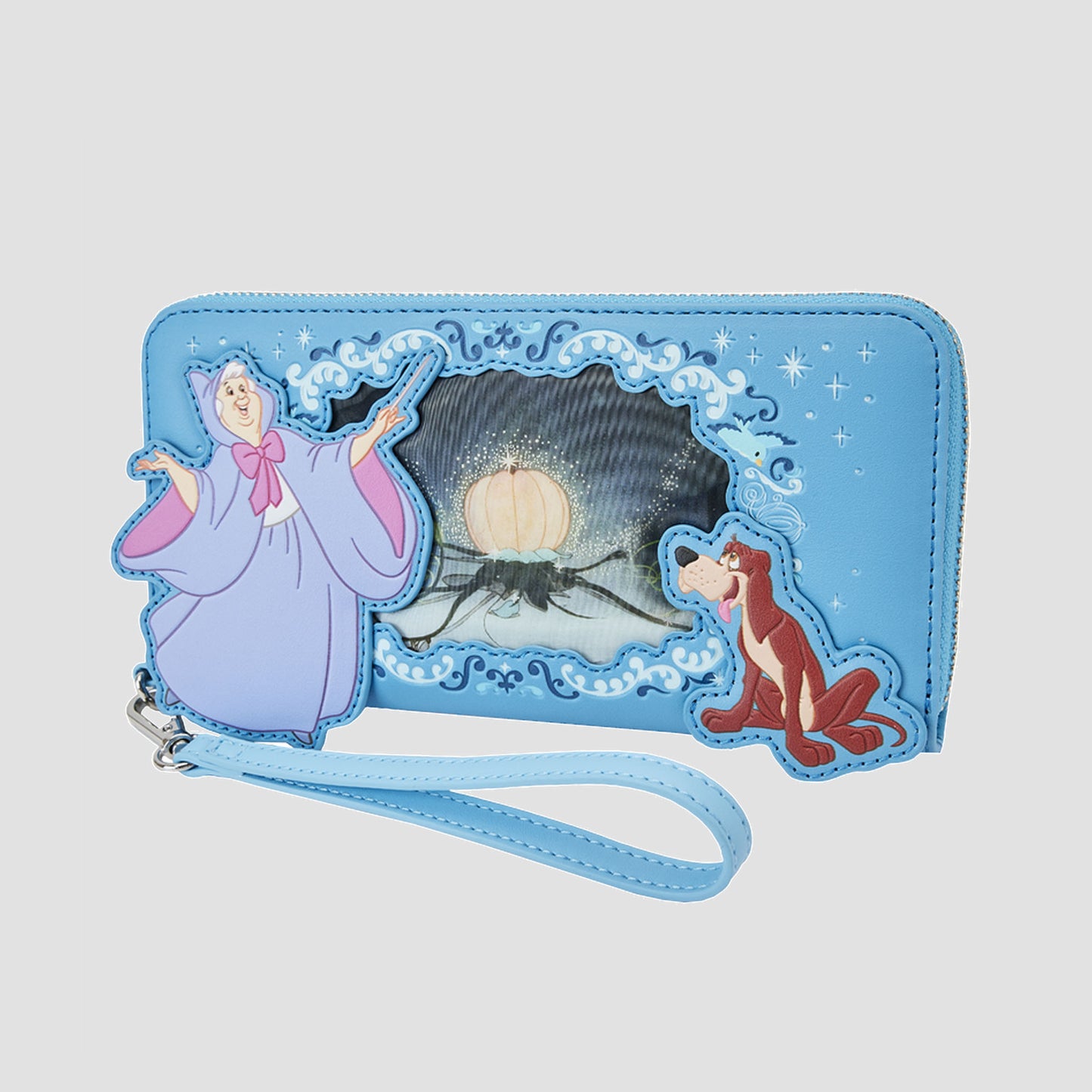 Cinderella (Disney) Lenticular Princess Series Zip-Around Wristlet Wallet by Loungefly