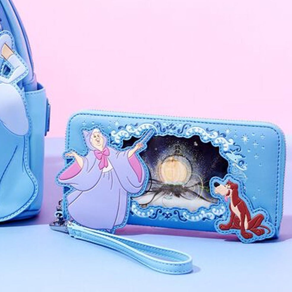 Loungefly Disney Snow White Lenticular Princess Series Zip Around Wris