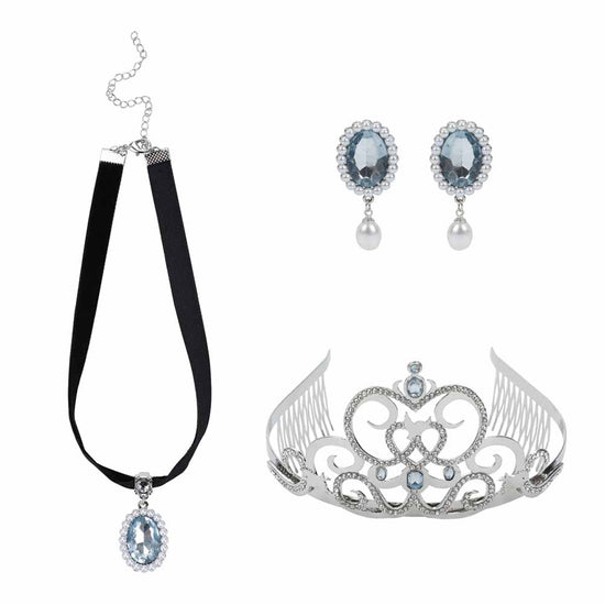 Cinderella Tiara, Earrings, and Necklace Set