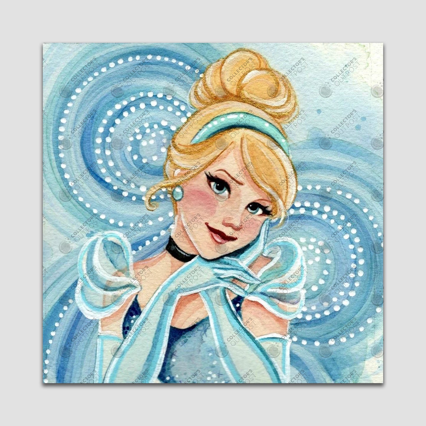 Cinderella "Glass Slipper Princess" Disney Watercolor Art Print