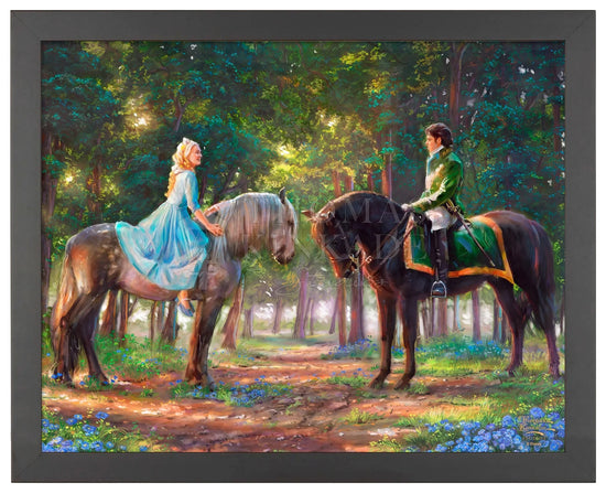 Cinderella "Romance Awakens" Thomas Kinkade Framed Art Print