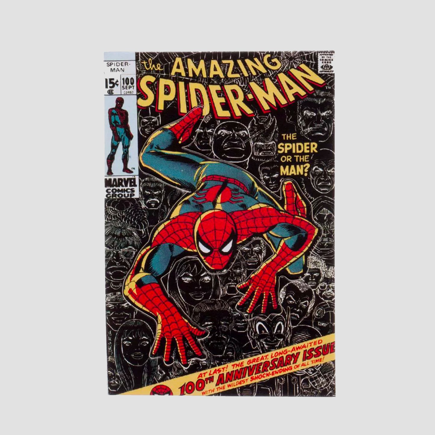 Classic Comic Spider-Man (Marvel) Double-Sided AOP Lanyard