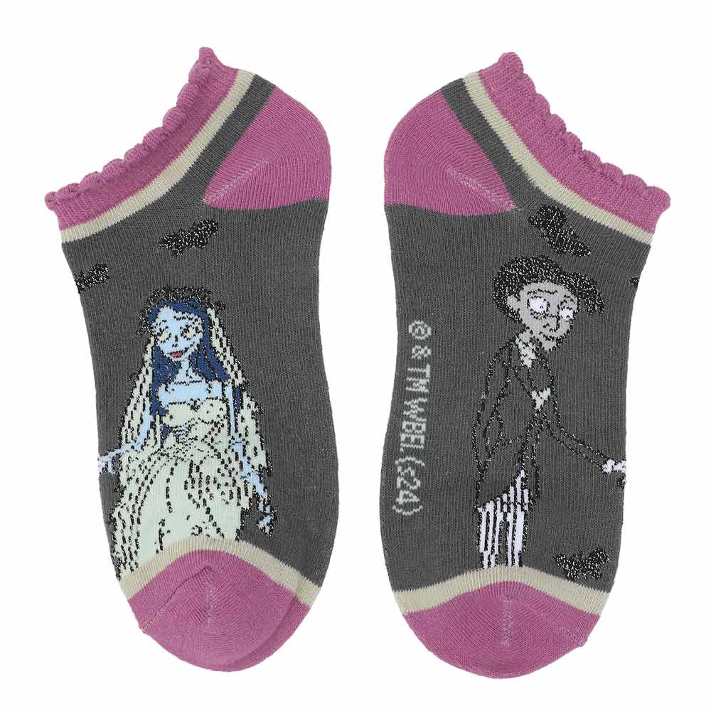 Corpse Bride 5-Pack Women's Ankle Socks