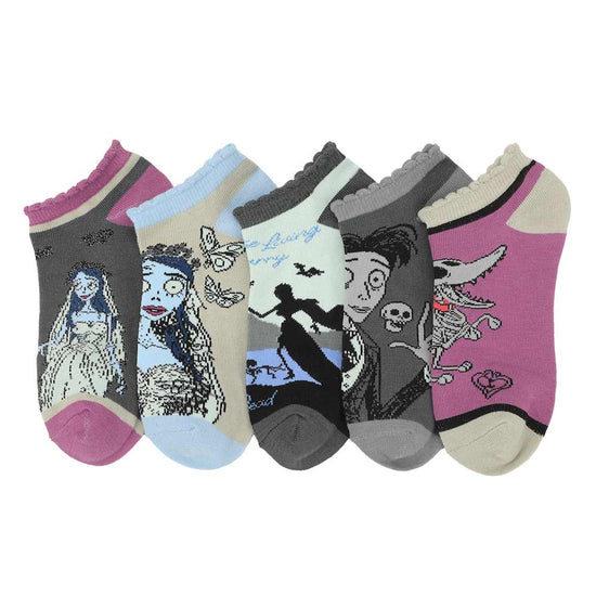 Corpse Bride 5-Pack Women's Ankle Socks