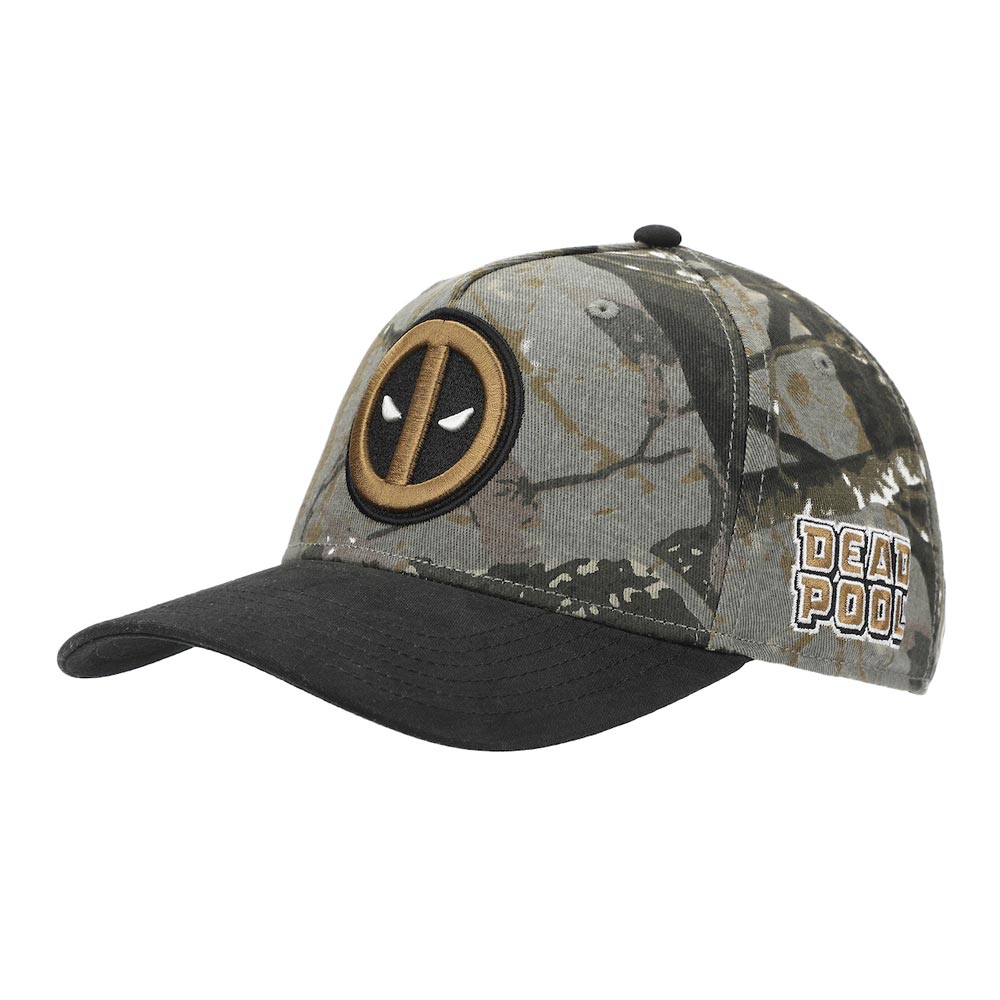 Deadpool Camo Curved Bill Marvel Snapback Hat