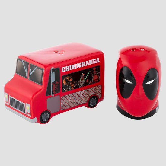 Deadpool & Chimichanga Truck (Marvel) Ceramic Salt & Pepper Shaker Set