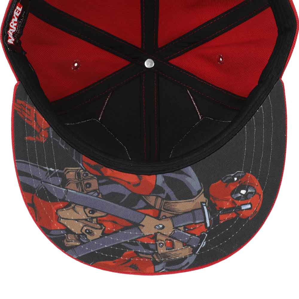 Deadpool Marvel Flat Bill Snapback Hat